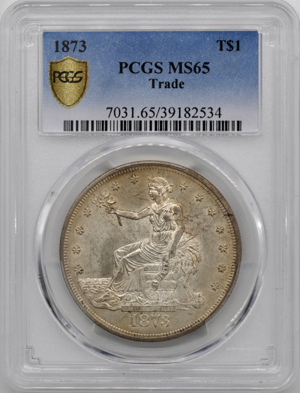 Two-1873-T$1-Trade-Dollars